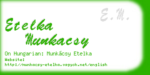 etelka munkacsy business card